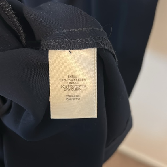 Eliza J Navy Flutter Sleeve Wide Leg Jumpsuit, Size 12 - Picture 14 of 16